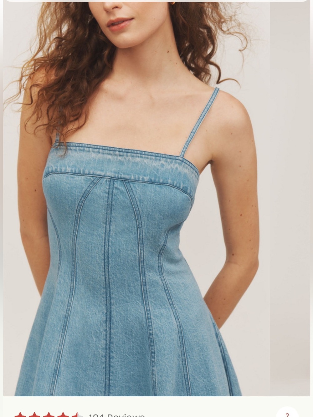 Pilcro by Anthropologie Light Blue Denim Midi Dress